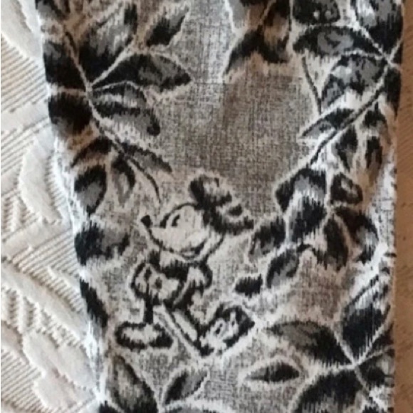 Ernest Le Gamin Skinny Pants Leggins Mickey Disney XXS Black White France - Picture 2 of 4